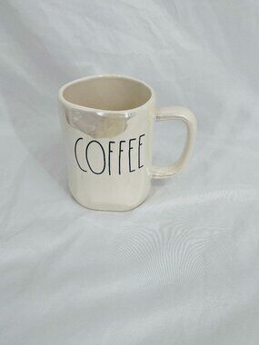 Rae Dunn Pearl Iridescent COFFEE mug by Magenta #239